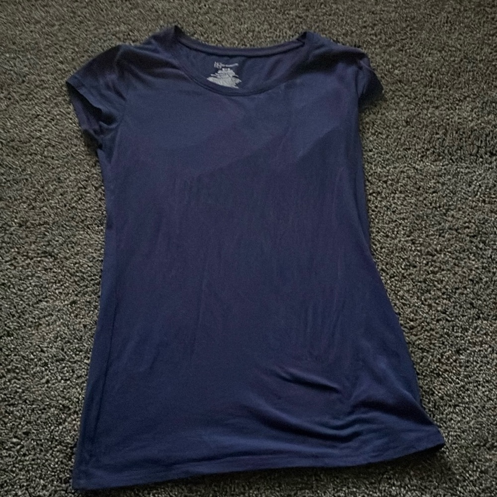dark colored shirt